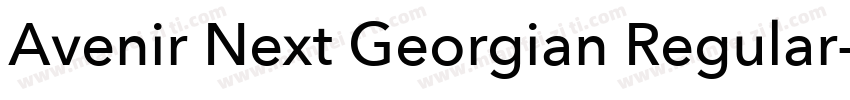 Avenir Next Georgian Regular字体转换